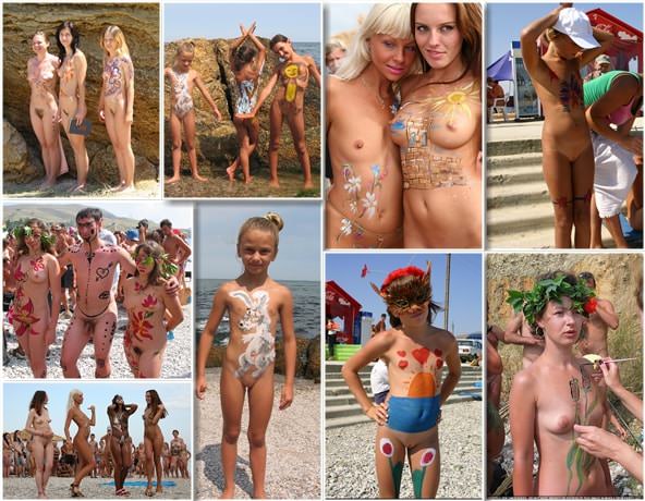 Body paints and colors - family purenudism photo